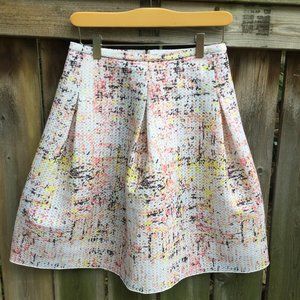 A-line fully lined fitted pleated skirt w/pockets - XS/S